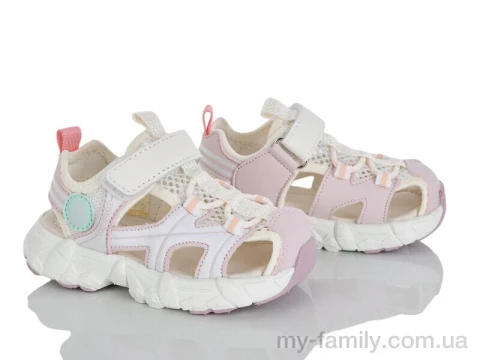 Босоніжки штучна шкіра-текстиль рожевий діти дівчинка, Взуття оптом діти