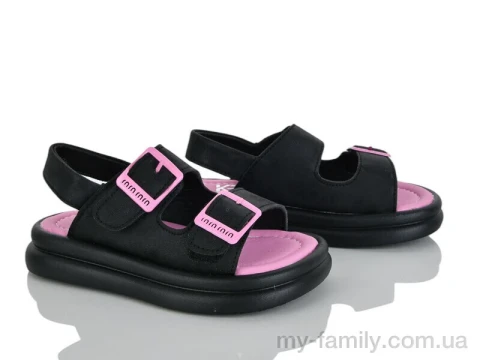 Босоніжки штучна шкіра чорний діти дівчинка, Взуття оптом діти