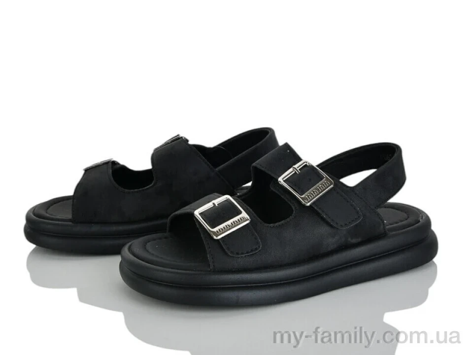 Босоніжки штучна шкіра чорний діти дівчинка, Взуття оптом діти