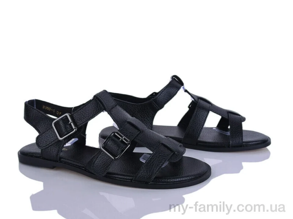 Босоніжки штучна шкіра чорний жінки -, Жіночі босоніжки оптом