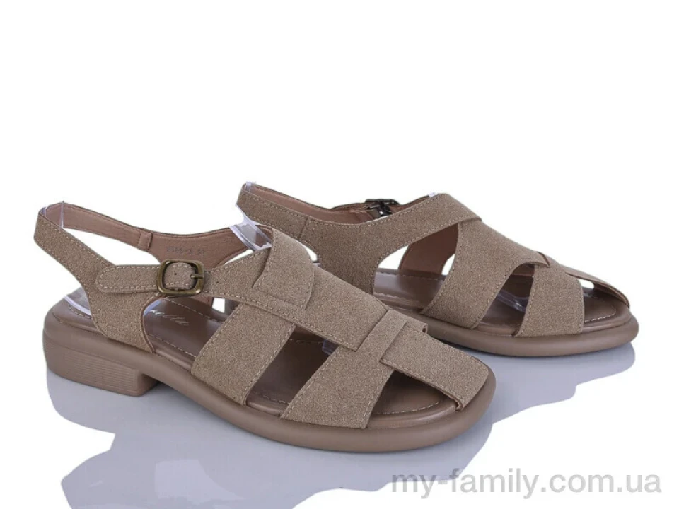 Босоніжки штучна замша бежевий жінки -, Жіночі босоніжки оптом