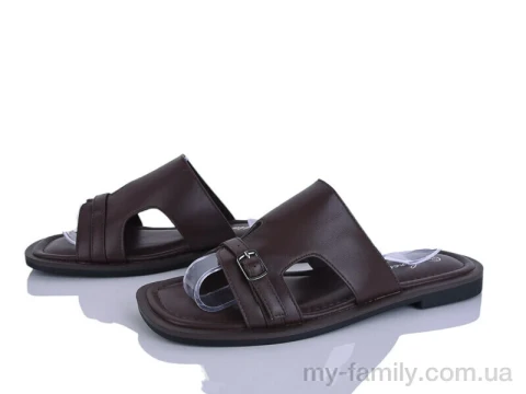 Шльопанці штучна шкіра коричневий жінки -, Жіночі шльопанці оптом