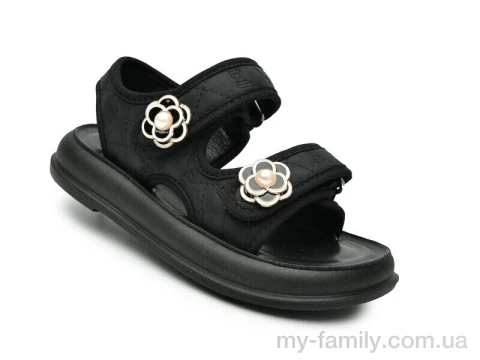 Босоножки искусственная кожа черный дети девочка, Взуття оптом дети