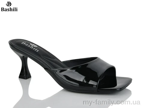 Шльопанці штучний лак чорний жінки -, Жіночі шльопанці оптом