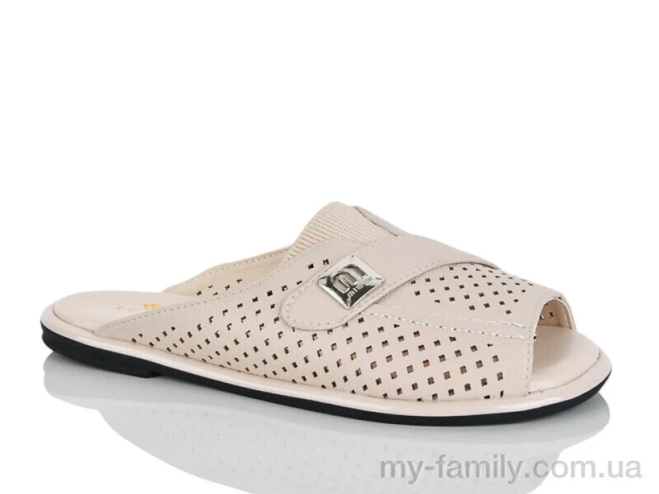 Шльопанці штучна шкіра бежевий жінки -, Жіночі шльопанці оптом