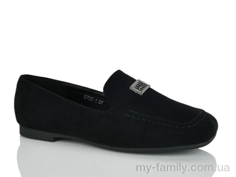 Туфлі штучна замша чорний жінки -, Туфлі жіночі оптом