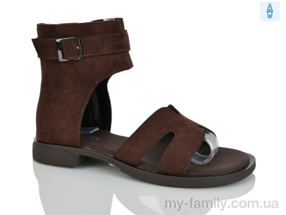 Босоніжки штучна замша коричневий жінки -, Жіночі босоніжки оптом