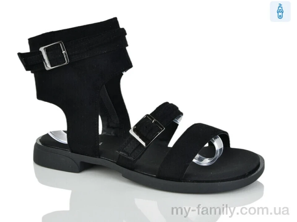 Босоніжки штучна замша чорний жінки -, Жіночі босоніжки оптом