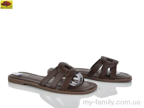 Шльопанці штучна шкіра коричневий жінки -, Жіночі шльопанці оптом
