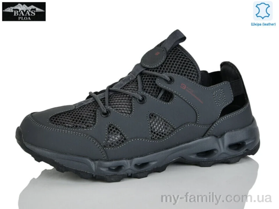 Кросівки натуральна шкіра-текстиль сірий чоловіки -, Чоловічі кросівки оптом