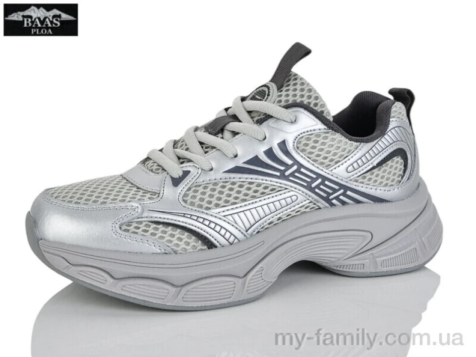 Кросівки штучна шкіра-текстиль сірий жінки -, Жіночі кросівки оптом