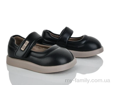 Туфлі штучна шкіра чорний діти дівчинка, Дитячі туфлі оптом