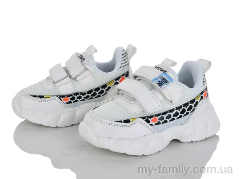 Кроссовки искусственная кожа-текстиль белый дети девочка, Детски кроссовки оптом