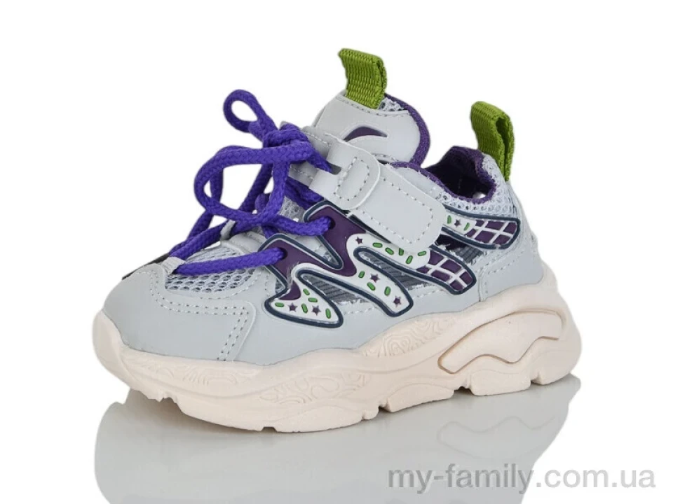 Кросівки штучна шкіра-текстиль сірий діти унісекс, Дитячі кросівки оптом