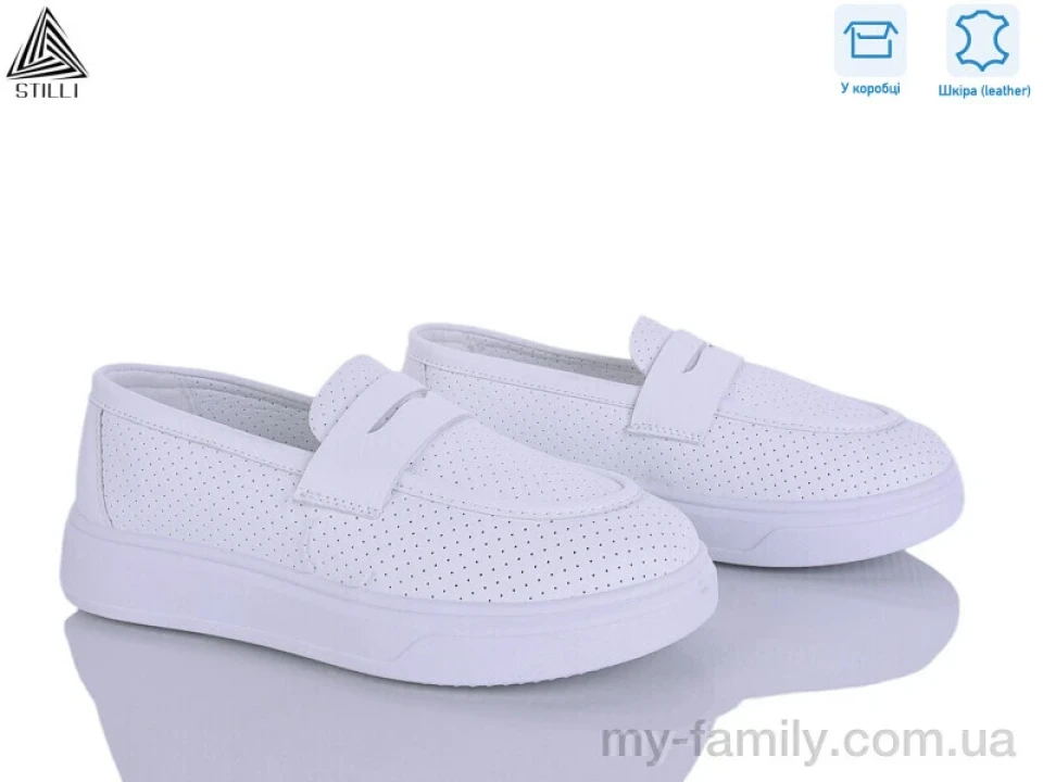 Туфлі натуральна шкіра білий жінки -, Туфлі жіночі оптом