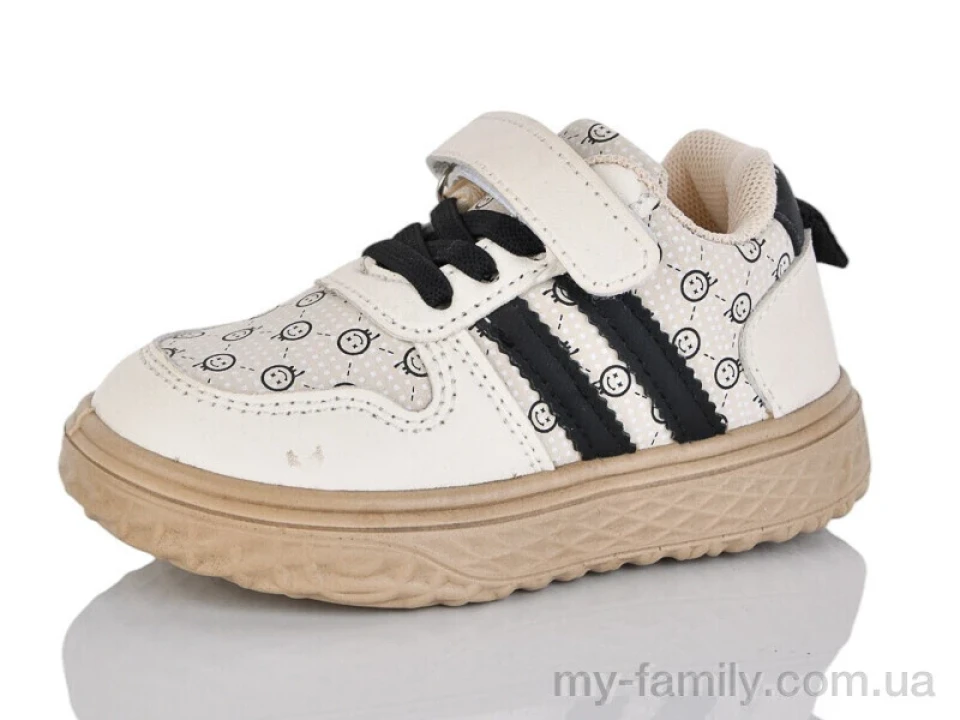 Кросівки штучна шкіра бежевий діти унісекс, Дитячі кросівки оптом