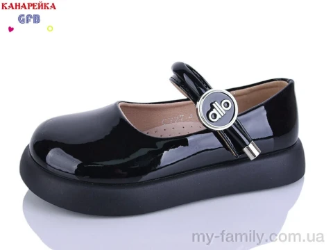 Туфлі штучний лак чорний діти дівчинка, Дитячі туфлі оптом