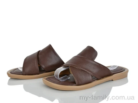 Шльопанці штучна шкіра коричневий жінки -, Жіночі шльопанці оптом