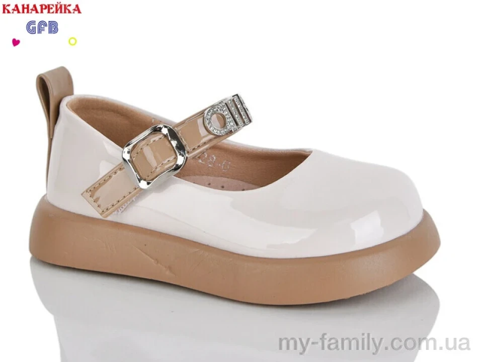 Туфлі штучний лак бежевий діти дівчинка, Дитячі туфлі оптом