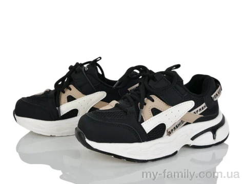 Кросівки штучна шкіра-текстиль чорний діти унісекс, Дитячі кросівки оптом