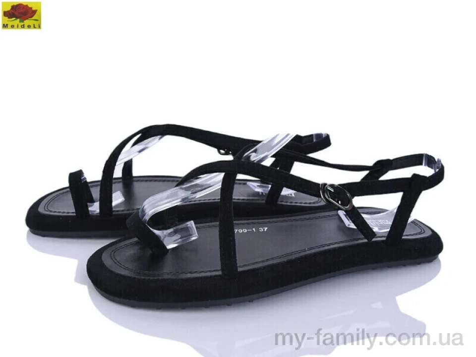 Босоніжки штучна замша чорний жінки -, Жіночі босоніжки оптом