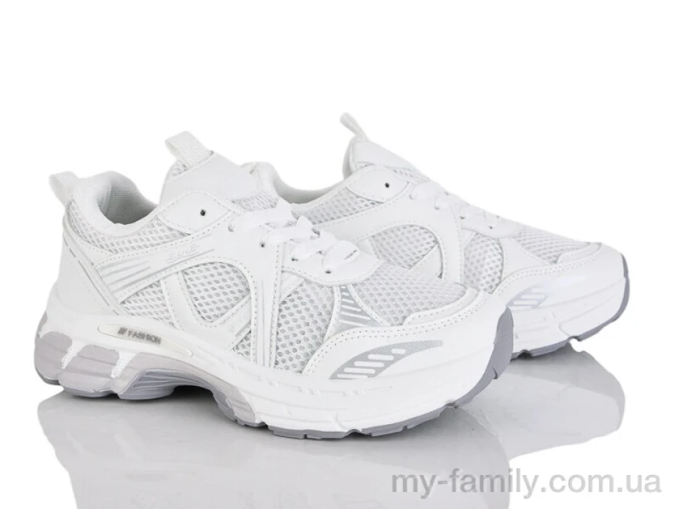 Кросівки штучна шкіра-текстиль білий жінки -, Жіночі кросівки оптом