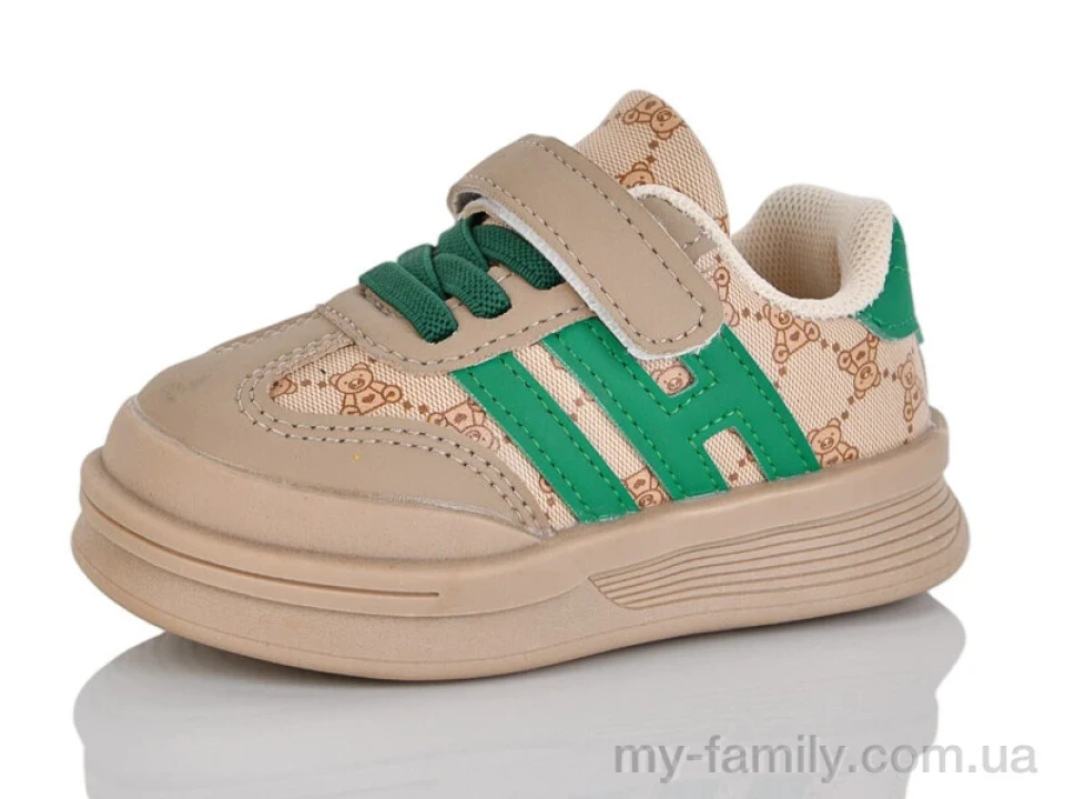 Кроссовки искусственная кожа-текстиль коричневый дети унисекс, Детски кроссовки оптом