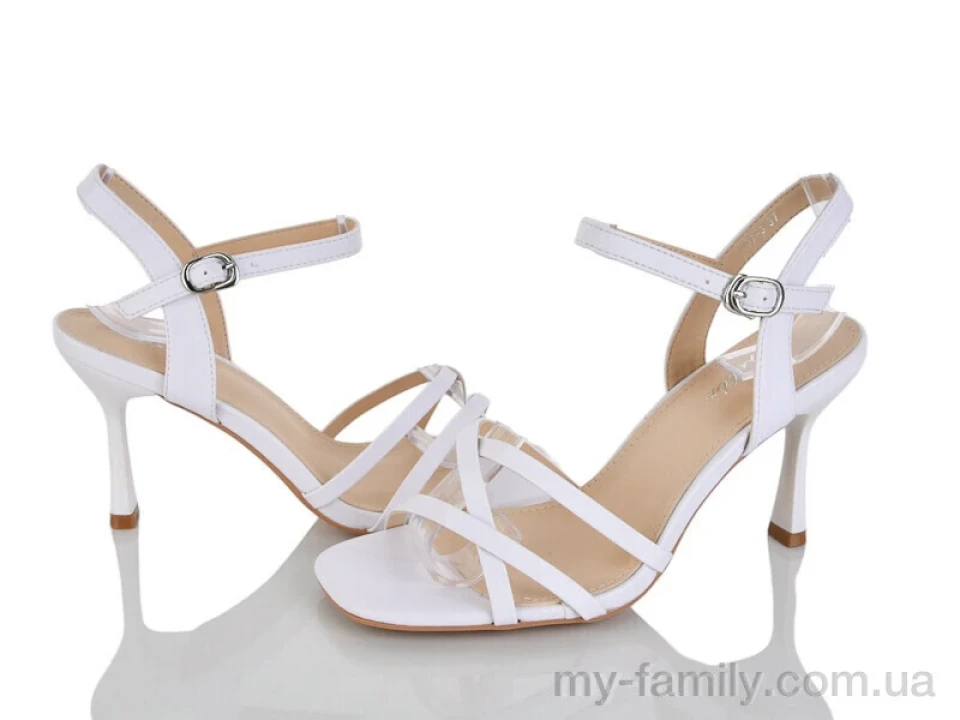 Босоніжки штучна шкіра білий жінки -, Жіночі босоніжки оптом