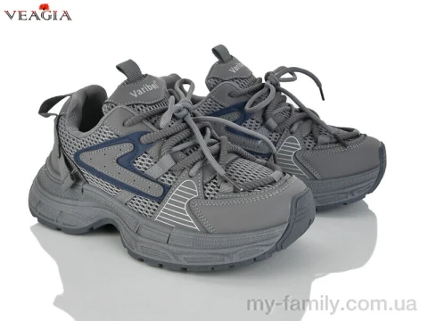 Кросівки штучна шкіра-текстиль сірий жінки -, Жіночі кросівки оптом