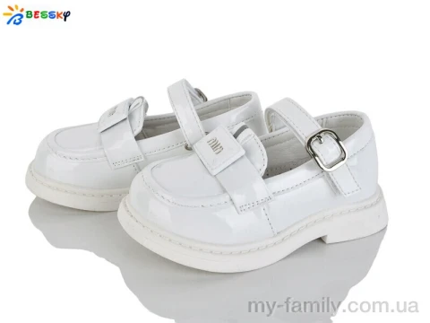 Туфлі штучний лак білий діти дівчинка, Дитячі туфлі оптом