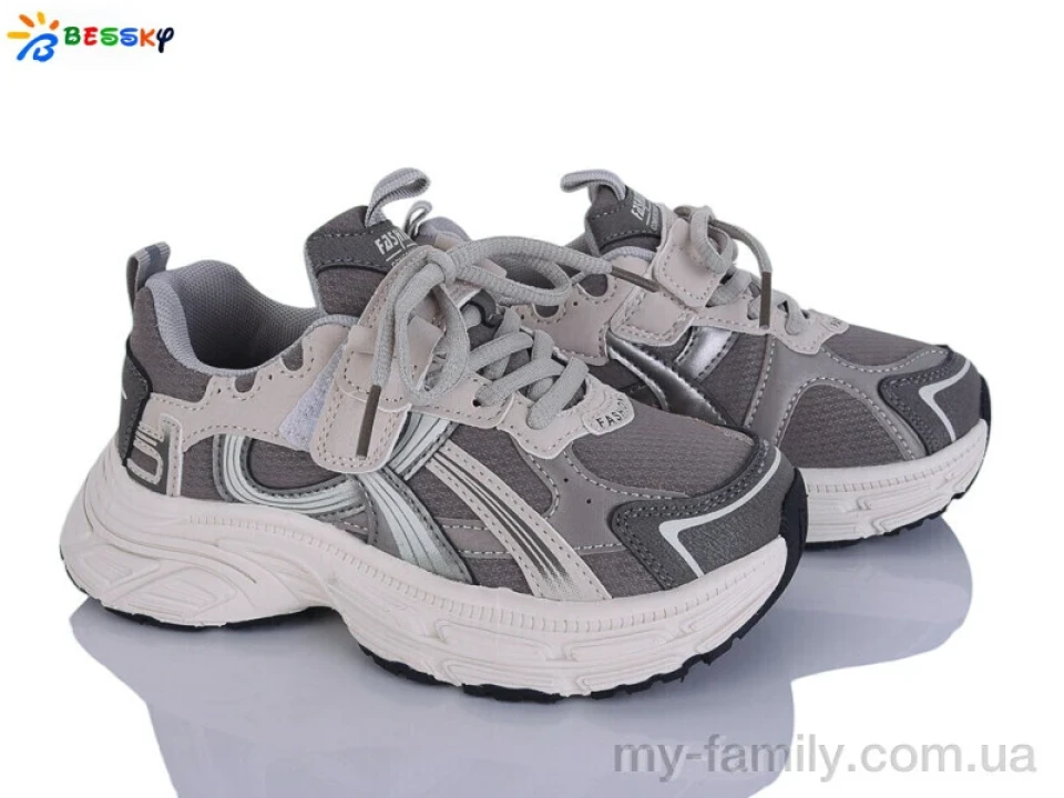 Кросівки штучна шкіра-текстиль коричневий діти -, Дитячі кросівки оптом