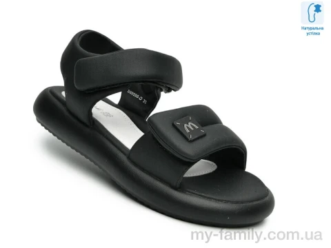 Босоніжки штучна шкіра чорний діти дівчинка, Взуття оптом діти