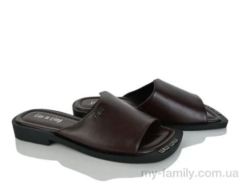 Шльопанці штучна шкіра коричневий жінки -, Жіночі шльопанці оптом