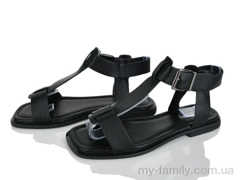 Босоніжки штучна шкіра чорний жінки -, Жіночі босоніжки оптом