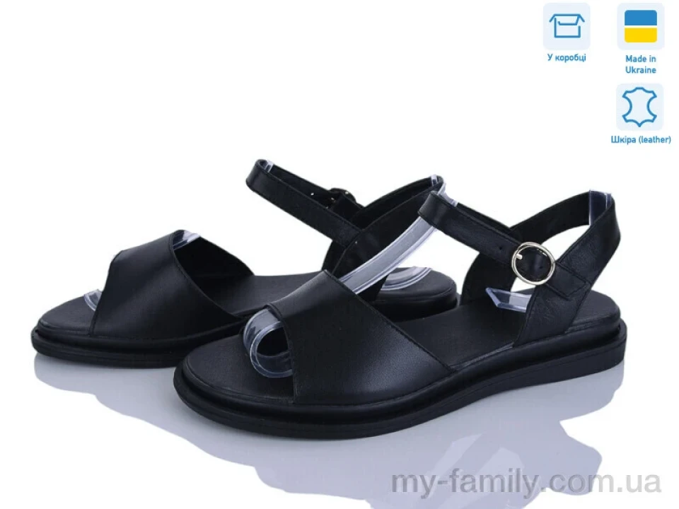 Босоніжки натуральна шкіра чорний жінки -, Жіночі босоніжки оптом