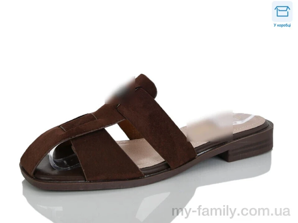 Шльопанці штучна замша коричневий жінки -, Жіночі шльопанці оптом