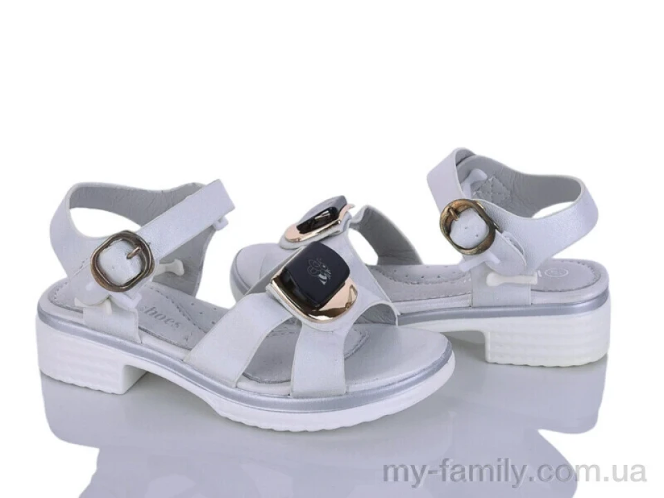Босоніжки штучна шкіра білий діти дівчинка, Взуття оптом діти