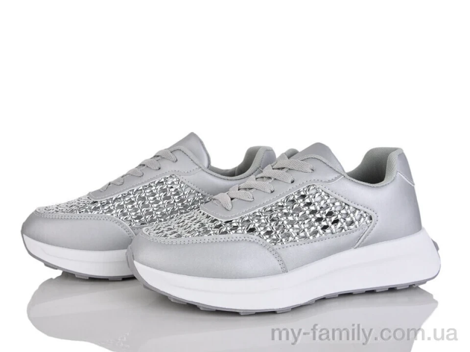Кросівки штучна шкіра сірий жінки -, Жіночі кросівки оптом