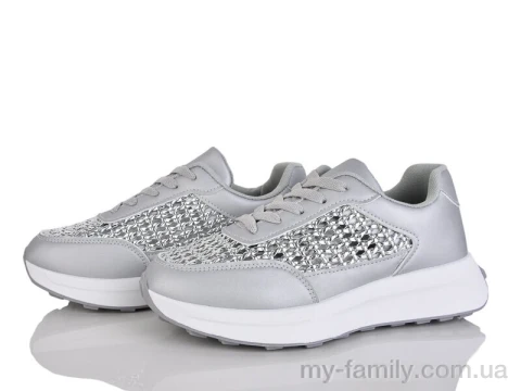 Кросівки штучна шкіра сірий жінки -, Жіночі кросівки оптом