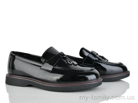 Туфлі штучний лак чорний жінки -, Туфлі жіночі оптом