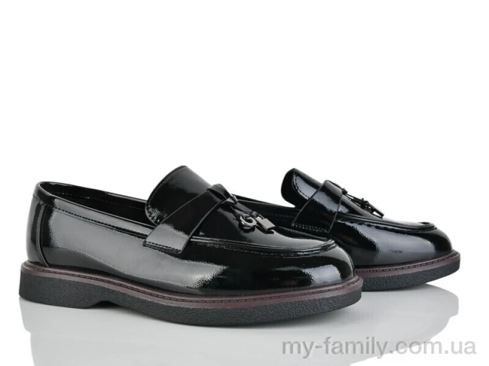 Туфлі штучний лак чорний жінки -, Туфлі жіночі оптом