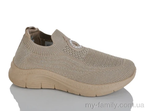 Кроссовки текстиль бежевый женщины -, Женские кроссовки оптом