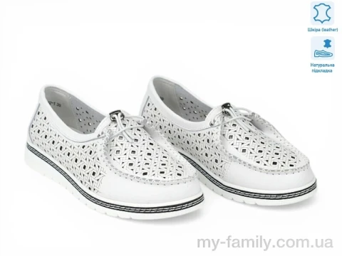 Мокасини натуральна шкіра білий жінки -, Взуття оптом жінки