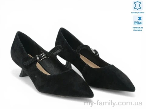Туфлі натуральна шкіра чорний жінки -, Туфлі жіночі оптом