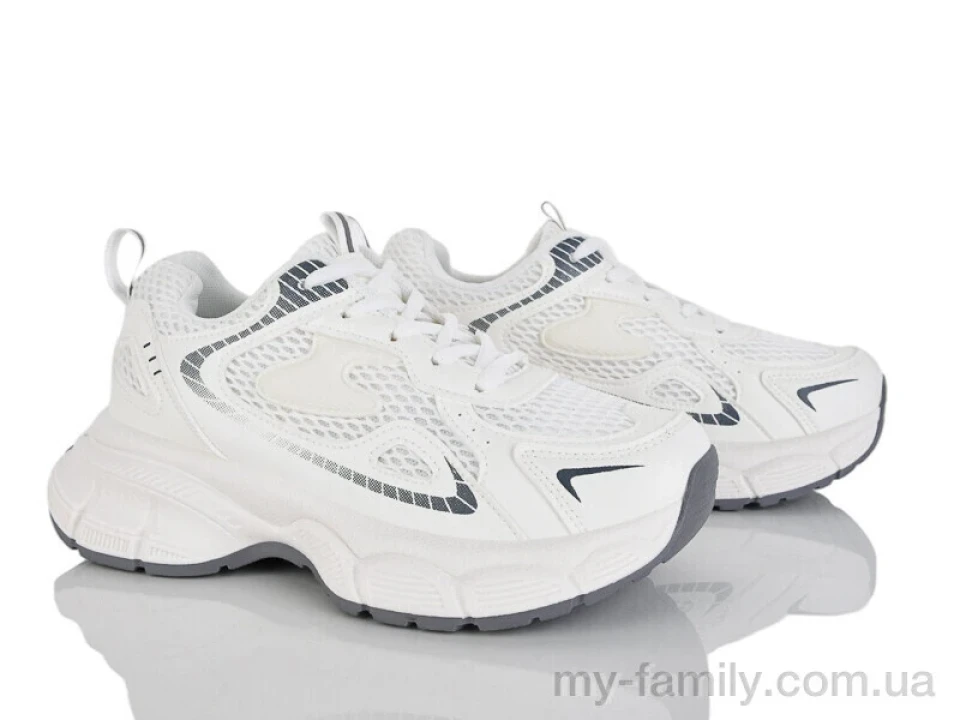 Кросівки штучна шкіра-текстиль білий жінки -, Жіночі кросівки оптом