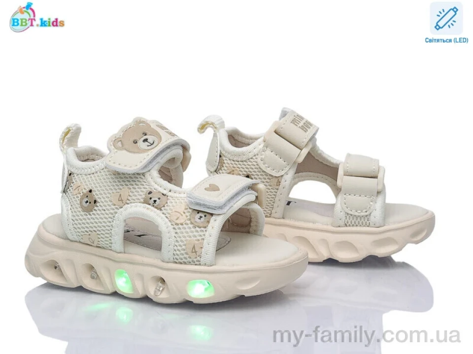 Босоніжки штучна шкіра-текстиль бежевий діти дівчинка, Взуття оптом діти