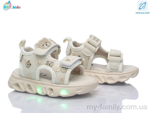 Босоножки искусственная кожа-текстиль бежевый дети девочка, Взуття оптом дети