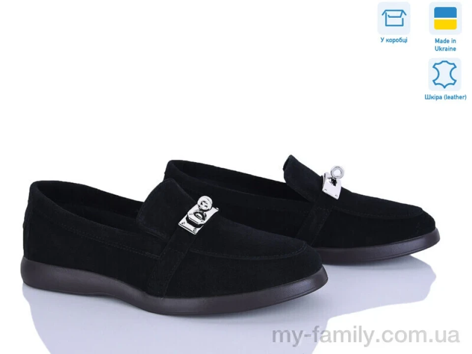 Туфлі натуральна замша чорний жінки -, Туфлі жіночі оптом