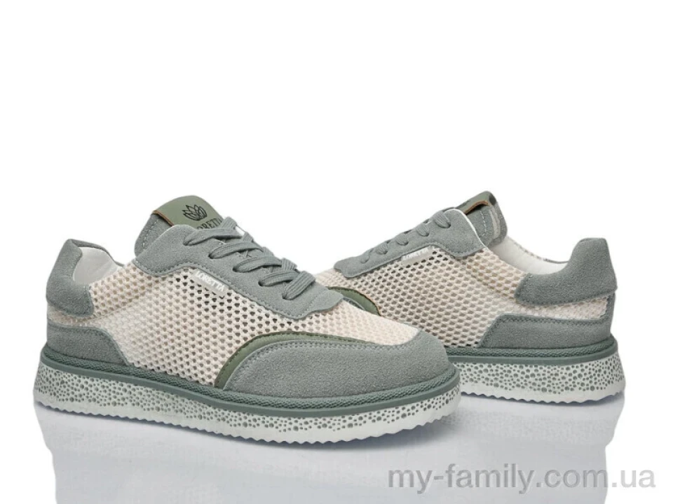 Кросівки штучна замша-текстиль зелений жінки -, Жіночі кросівки оптом