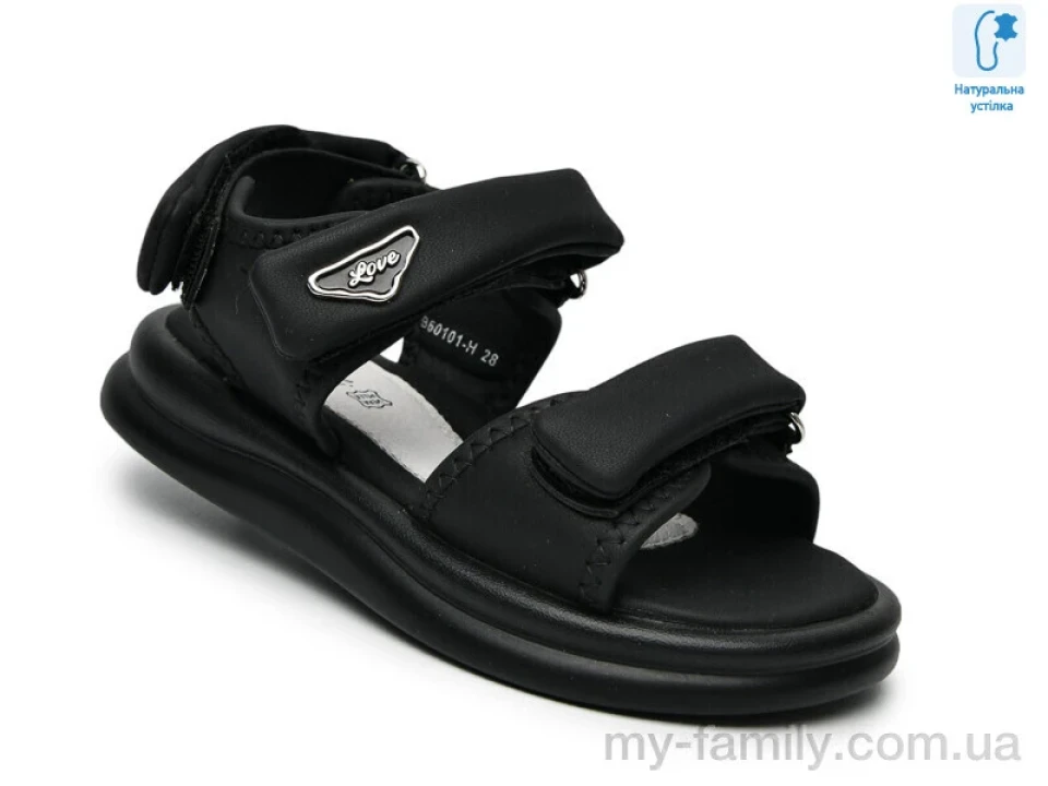 Босоніжки штучна шкіра чорний діти дівчинка, Взуття оптом діти
